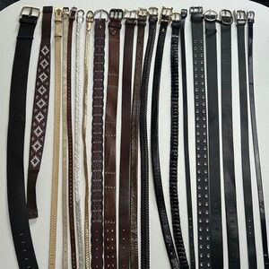 Anthropologie Ralph Lauren Lucky Brand  Via Spiga  Vintage Belt Collection Lot